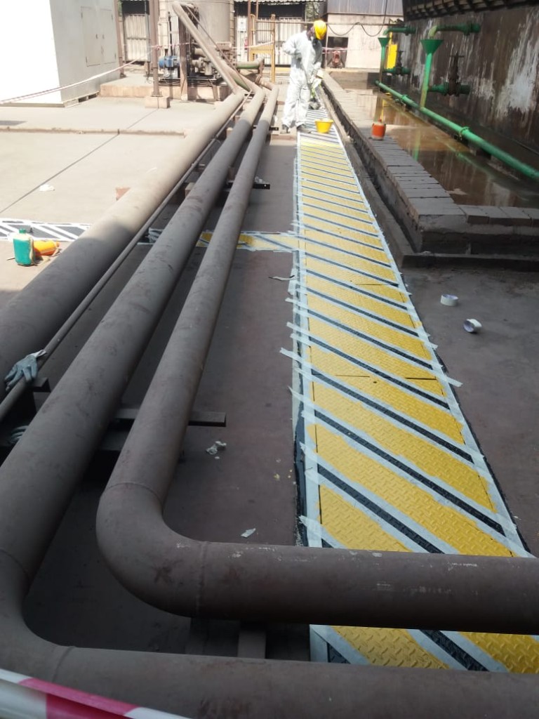 Pipe Rack Walkway Marking