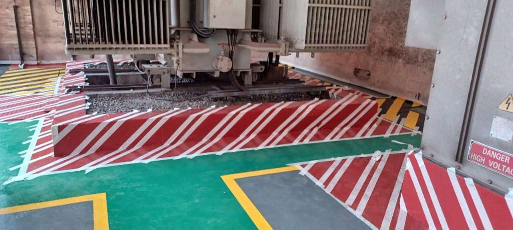 Transformer Bay Hazard Marking