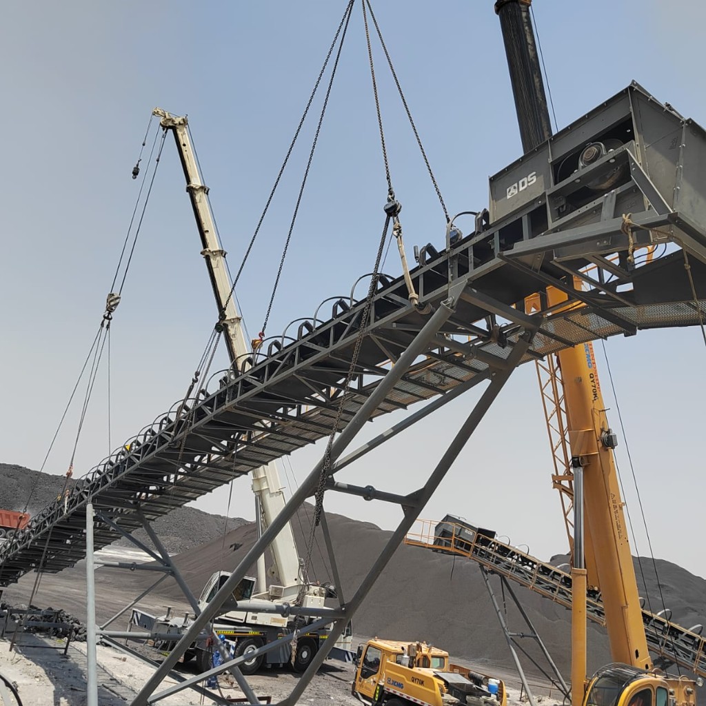 Conveyor Stringer Dual-Crane Lift