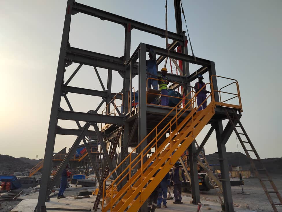 Access Platform and Stair Erection